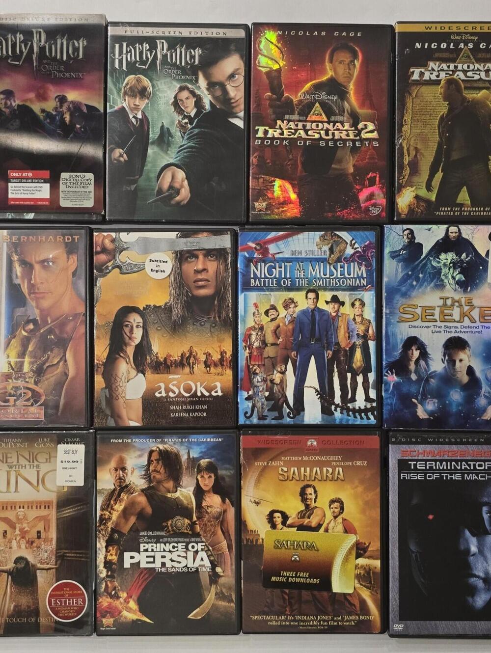 12 Movie DVD Lot Action Adventure Harry Potter Terminator Bundle SEALED Included